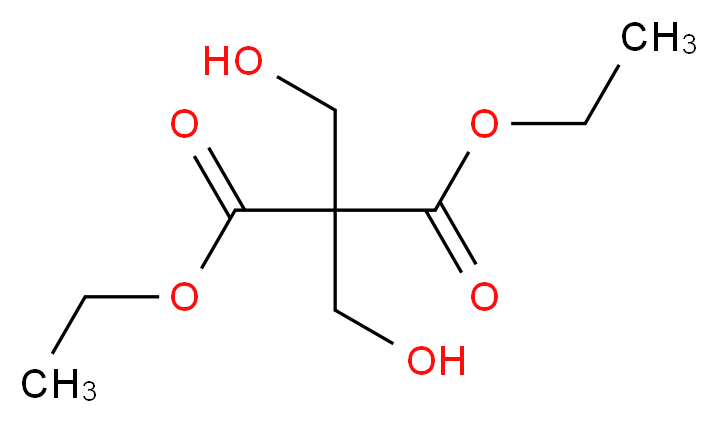 双羟甲基丙二酸二乙酯_分子结构_CAS_20605-01-0)