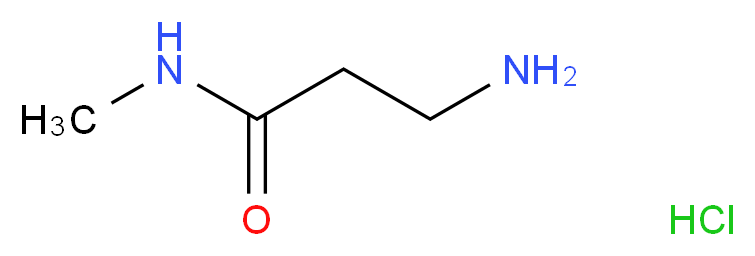 3-Amino-N-methylpropanamide hydrochloride_分子结构_CAS_)