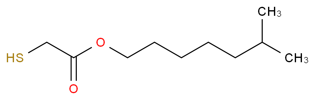 6-methylheptyl 2-sulfanylacetate_分子结构_CAS_25103-09-7