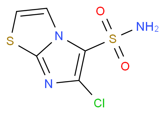 6-chloroimidazo[2,1-b][1,3]thiazole-5-sulfonamide_分子结构_CAS_112582-89-5