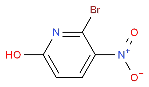 6-bromo-5-nitropyridin-2-ol_分子结构_CAS_623563-76-8