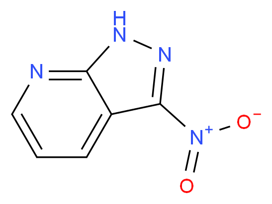 3-nitro-1H-pyrazolo[3,4-b]pyridine_分子结构_CAS_116855-00-6