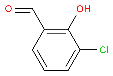 3-氯-2-羟基苯甲醛_分子结构_CAS_1927-94-2)