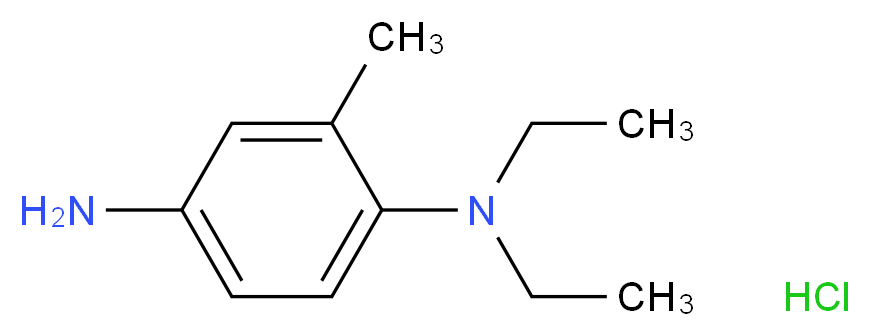 N1,N1-Diethyl-2-methylbenzene-1,4-diamine hydrochloride_分子结构_CAS_2051-79-8)