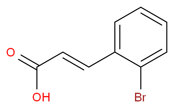 3-(2-Bromophenyl)acrylic acid_分子结构_CAS_7499-56-1)