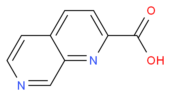 1,7-naphthyridine-2-carboxylic acid_分子结构_CAS_316155-87-0)