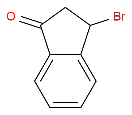 3-bromo-2,3-dihydro-1H-inden-1-one_分子结构_CAS_40774-41-2