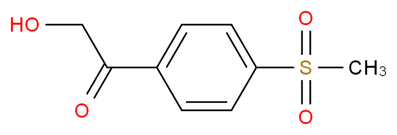 2-Hydroxy-1-[4-(methylsulfonyl)phenyl]-1-ethanone_分子结构_CAS_197240-27-0)