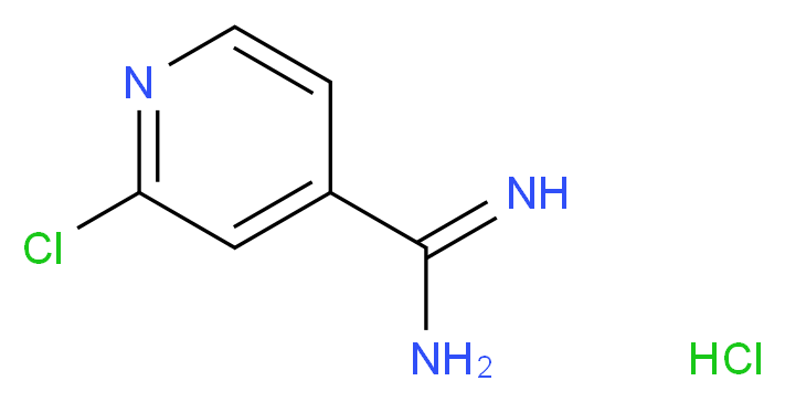 2-chloropyridine-4-carboximidamide hydrochloride_分子结构_CAS_82019-89-4