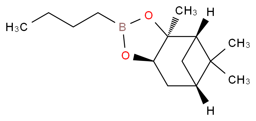 正丁基硼酸(1S,2S,3R,5S)-(+)-2,3-蒎烷二醇酯_分子结构_CAS_85167-10-8)