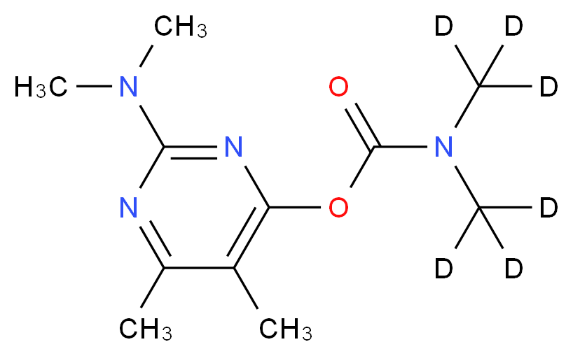 2-(dimethylamino)-5,6-dimethylpyrimidin-4-yl N,N-bis(<sup>2</sup>H<sub>3</sub>)methylcarbamate_分子结构_CAS_1015854-66-6