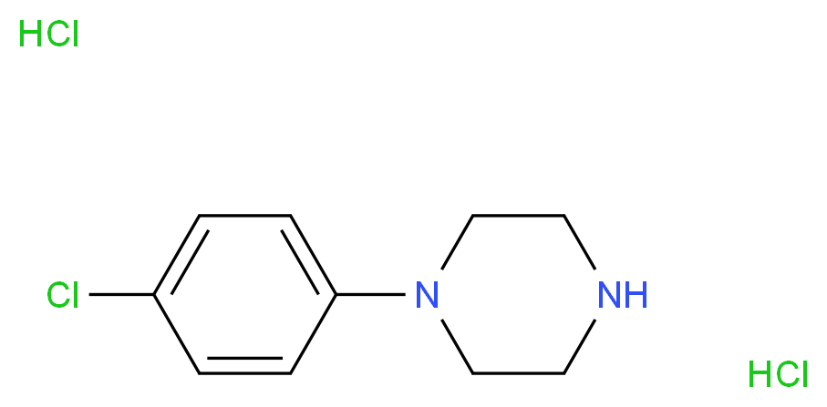 1-(p-CHLOROPHENYL) PIPERAZINE DIHYDROCHLORIDE_分子结构_CAS_38212-33-8)