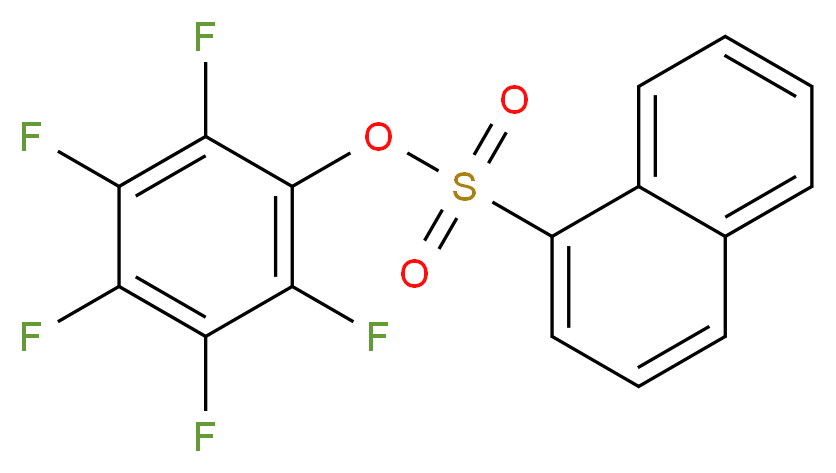 2,3,4,5,6-pentafluorophenyl 1-naphthalenesulphonate_分子结构_CAS_)