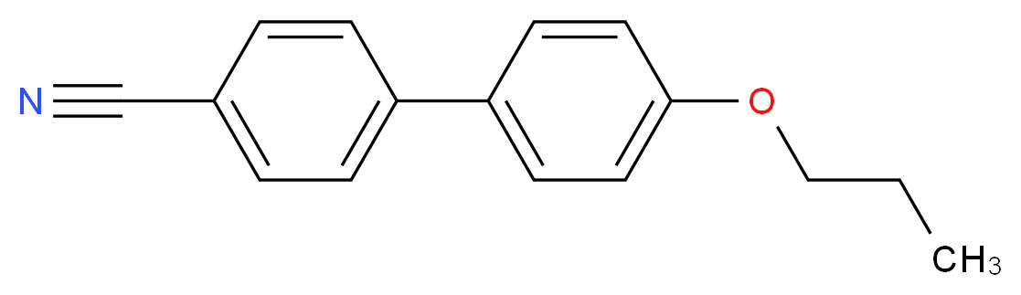 4-(4-propoxyphenyl)benzonitrile_分子结构_CAS_52709-86-1