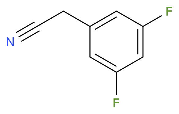 3,5-Difluorophenylacetonitrile_分子结构_CAS_122376-76-5)