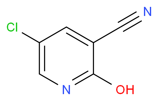 5-chloro-2-hydroxypyridine-3-carbonitrile_分子结构_CAS_1048913-62-7