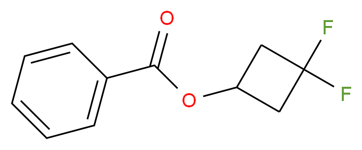 3,3-difluorocyclobutyl benzoate_分子结构_CAS_1215071-19-4