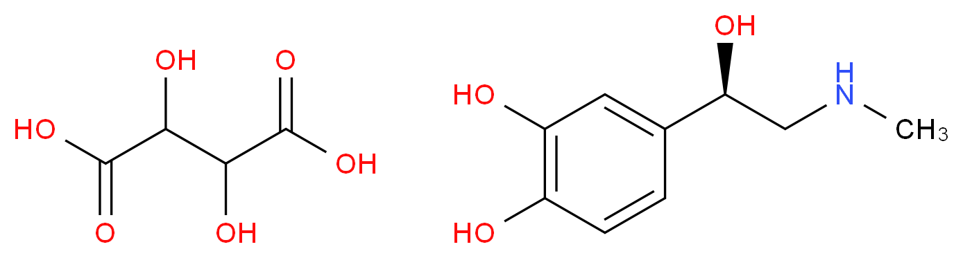 Epinephrine Bitartrate_分子结构_CAS_51-42-3)