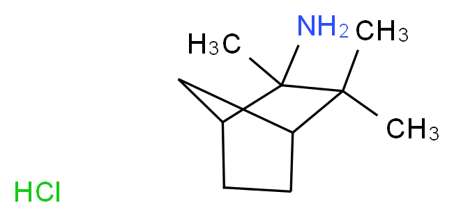 2,3,3-trimethylbicyclo[2.2.1]heptan-2-amine hydrochloride_分子结构_CAS_859995-07-6