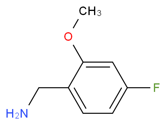 (4-Fluoro-2-methoxyphenyl)methanamine_分子结构_CAS_870563-60-3)