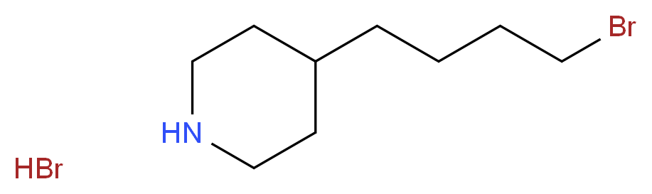 4-(4-BROMO-BUTYL)-PIPERIDINE HYDROBROMIDE_分子结构_CAS_1049728-90-6)