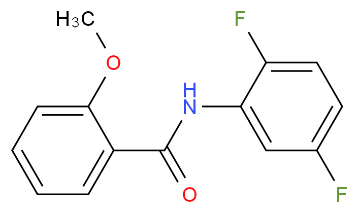 N-(2,5-Difluorophenyl)-2-methoxybenzamide_分子结构_CAS_824979-40-0)