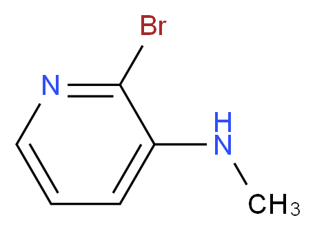 2-bromo-N-methylpyridin-3-amine_分子结构_CAS_872492-60-9