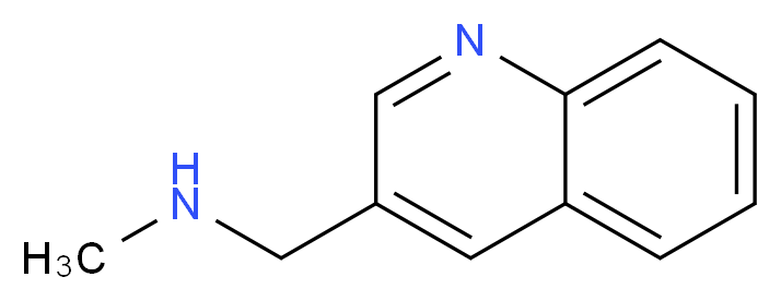 methyl(quinolin-3-ylmethyl)amine_分子结构_CAS_120739-69-7