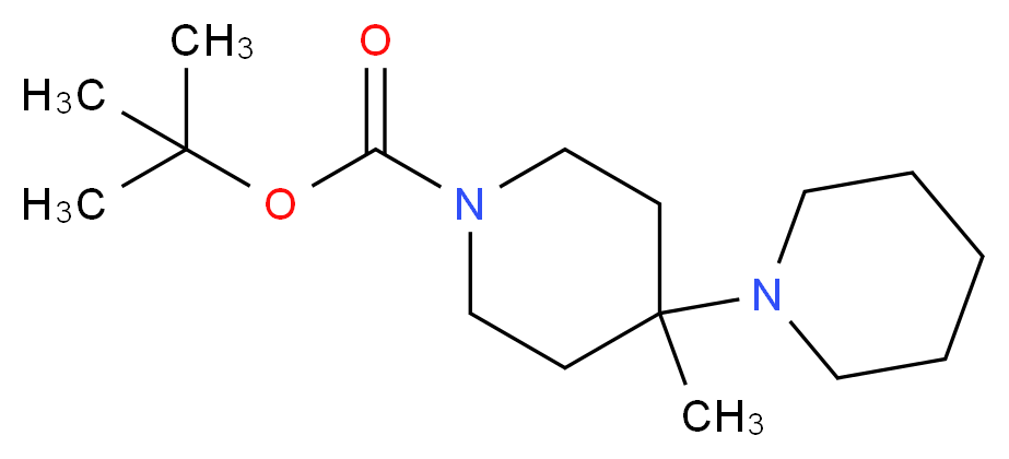 N-Boc-4'-Methyl-[1,4']bipiperidinyl_分子结构_CAS_864369-96-0)