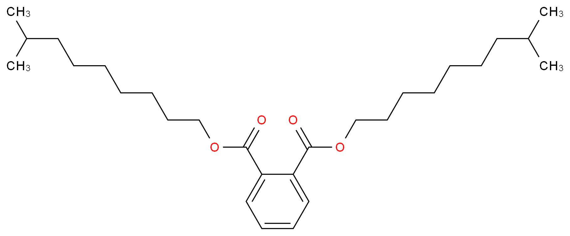 邻苯二甲酸二异癸酯_分子结构_CAS_26761-40-0)