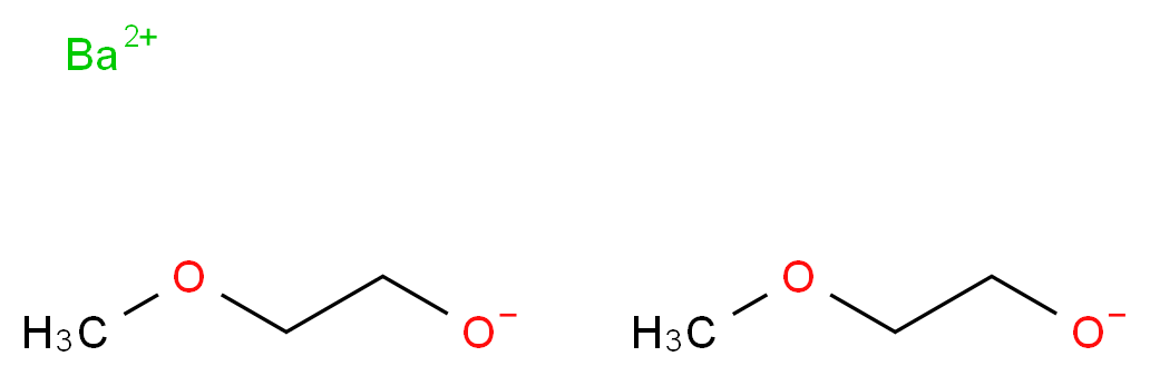 barium(2+) ion bis(2-methoxyethan-1-olate)_分子结构_CAS_115503-13-4