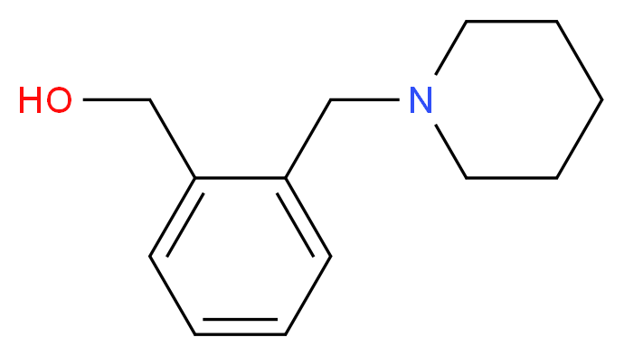 [2-(piperidin-1-ylmethyl)phenyl]methanol_分子结构_CAS_91271-61-3)