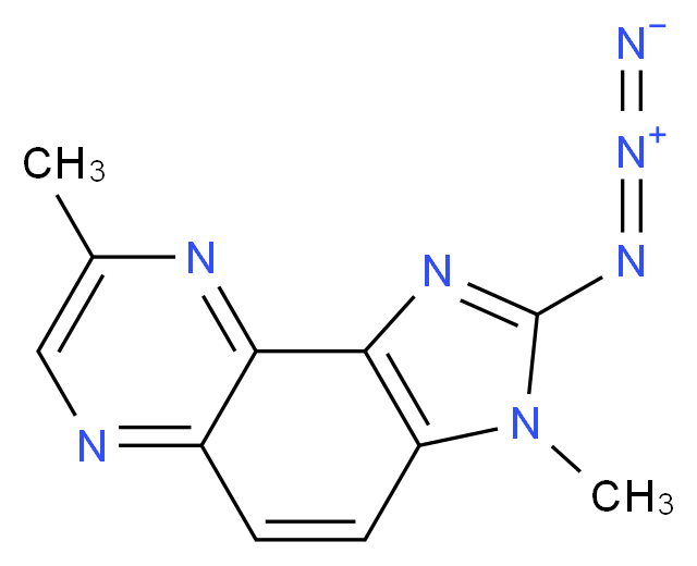 2-Azido-3,8-dimethylimidazo[4,5-f]quinoxaline_分子结构_CAS_120018-43-1)