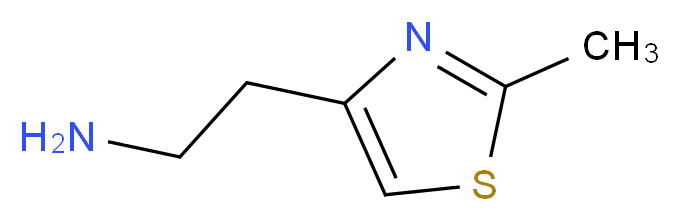 2-(2-methyl-1,3-thiazol-4-yl)ethan-1-amine_分子结构_CAS_165115-15-1