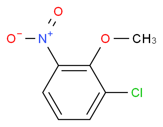 1-chloro-2-methoxy-3-nitrobenzene_分子结构_CAS_80866-77-9