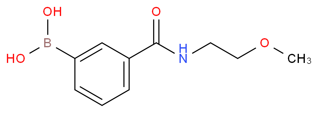 3-[(2-Methoxyethyl)carbamoyl]benzeneboronic acid_分子结构_CAS_850567-33-8)