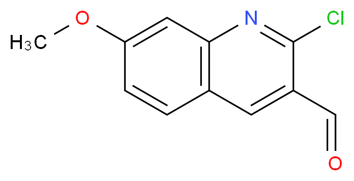 2-chloro-7-methoxyquinoline-3-carbaldehyde_分子结构_CAS_)