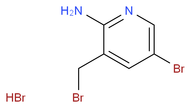 5-bromo-3-(bromomethyl)pyridin-2-amine hydrobromide_分子结构_CAS_335033-38-0