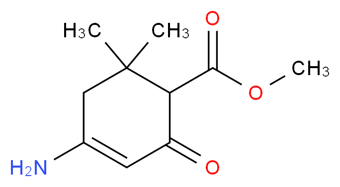 methyl 4-amino-6,6-dimethyl-2-oxocyclohex-3-enecarboxylate_分子结构_CAS_)