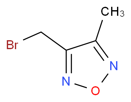 3-(bromomethyl)-4-methyl-1,2,5-oxadiazole_分子结构_CAS_90507-32-7