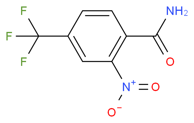 2-硝基-4-三氟甲基苯甲酰胺_分子结构_CAS_22227-55-0)