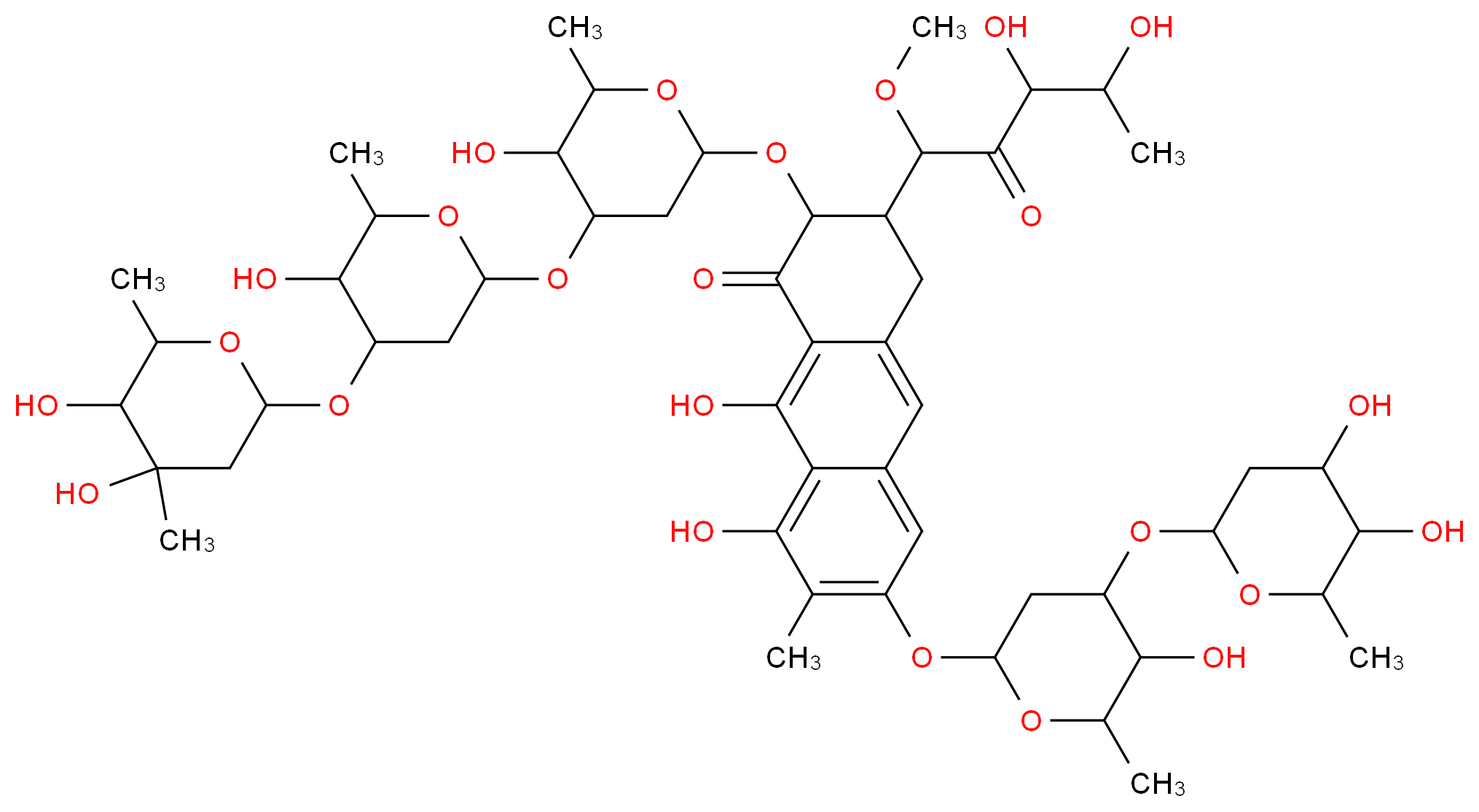 MITHRAMYCIN A_分子结构_CAS_18378-89-7)