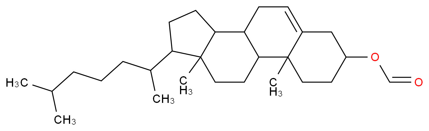 CHOLESTERYL FORMATE_分子结构_CAS_4351-55-7)