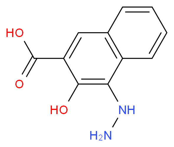 4-hydrazino-3-hydroxy-2-naphthoic acid_分子结构_CAS_333395-43-0)