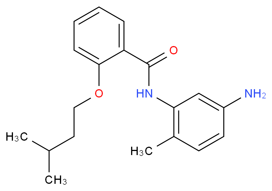 N-(5-Amino-2-methylphenyl)-2-(isopentyloxy)-benzamide_分子结构_CAS_)