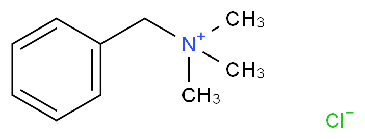 三甲基苄基氯化铵_分子结构_CAS_56-93-9)