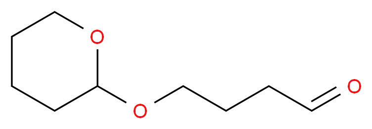 4-(oxan-2-yloxy)butanal_分子结构_CAS_54911-85-2