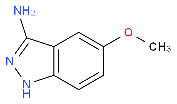 5-methoxy-1H-indazol-3-amine_分子结构_CAS_58514-96-8