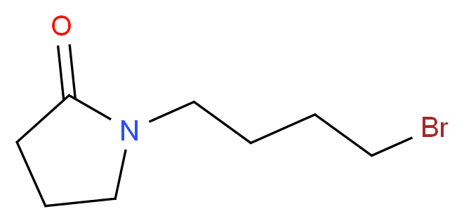 1-(4-bromobutyl)pyrrolidin-2-one_分子结构_CAS_)