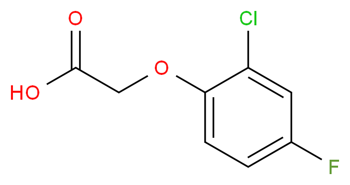 (2-Chloro-4-fluorophenoxy)acetic acid_分子结构_CAS_399-41-7)